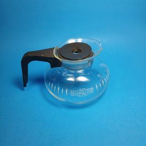 Bunn Genuine Coffee Decanter Pot Carafe Easy Pour Vintage 2-6 Cup Replacement